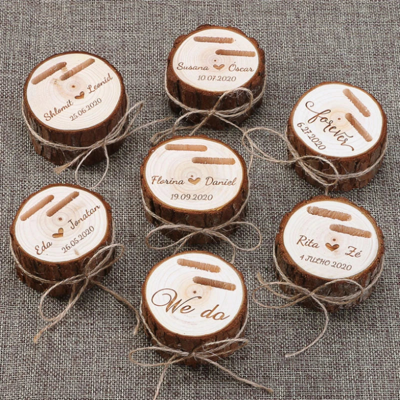 Personalised Wooden Wedding Ring Box I'm Getting Married.
