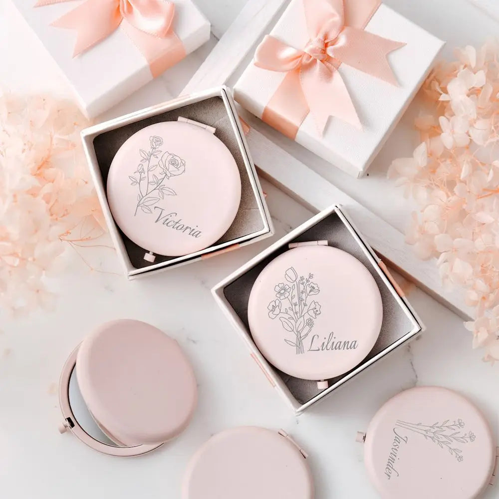 Personalised Bridal Compact Mirror I'm Getting Married.