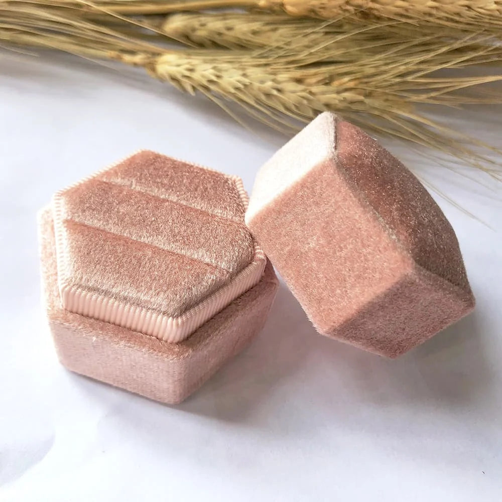 Personalised Velvet Ring Box Wedding I'm Getting Married.