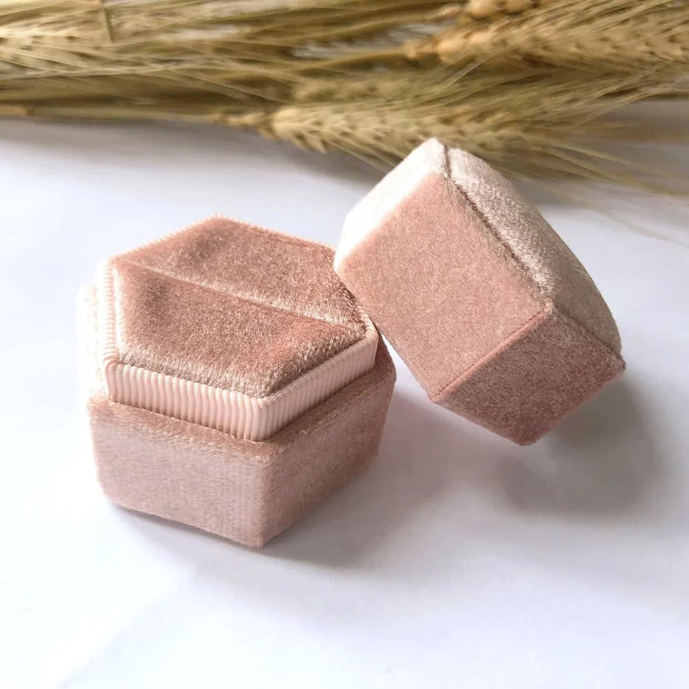 Personalised Velvet Ring Box Wedding I'm Getting Married.