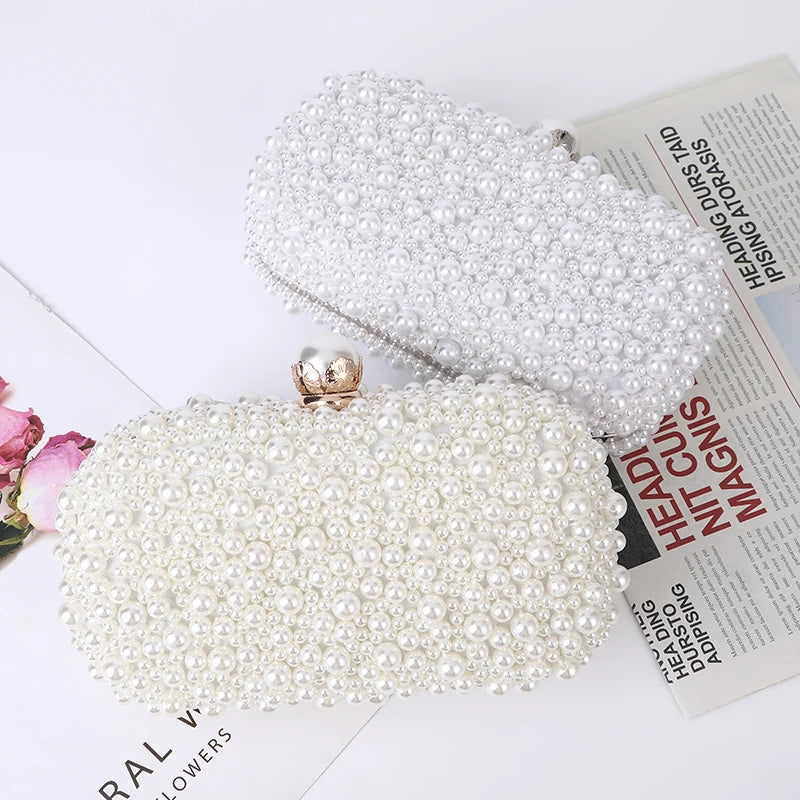 Luxury Crystal Beaded Evening Clutch Bag I'm Getting Married.