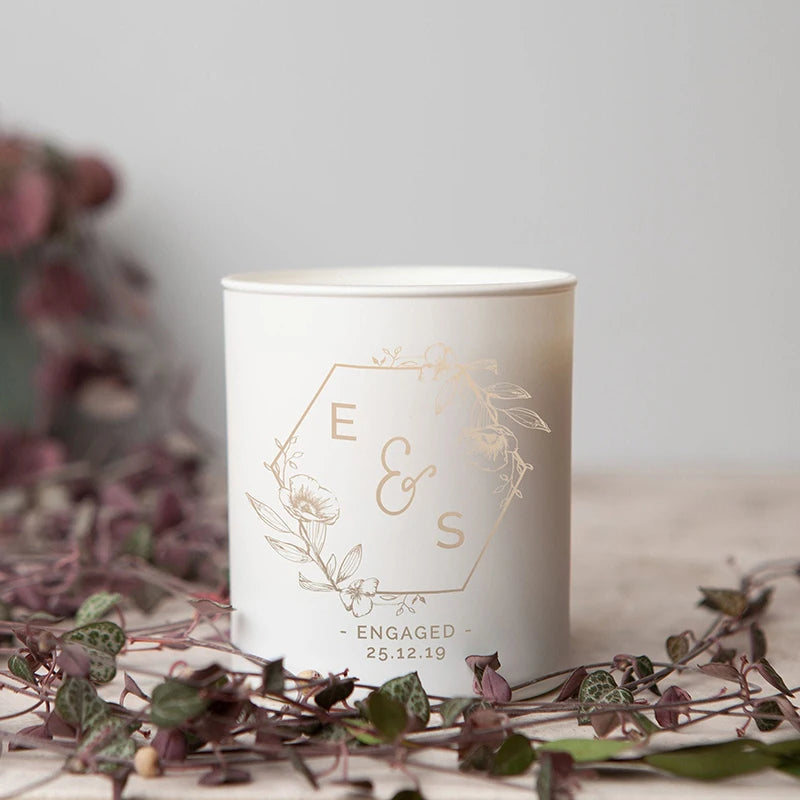 Personalised Glass Candle Tealight Holder I'm Getting Married.