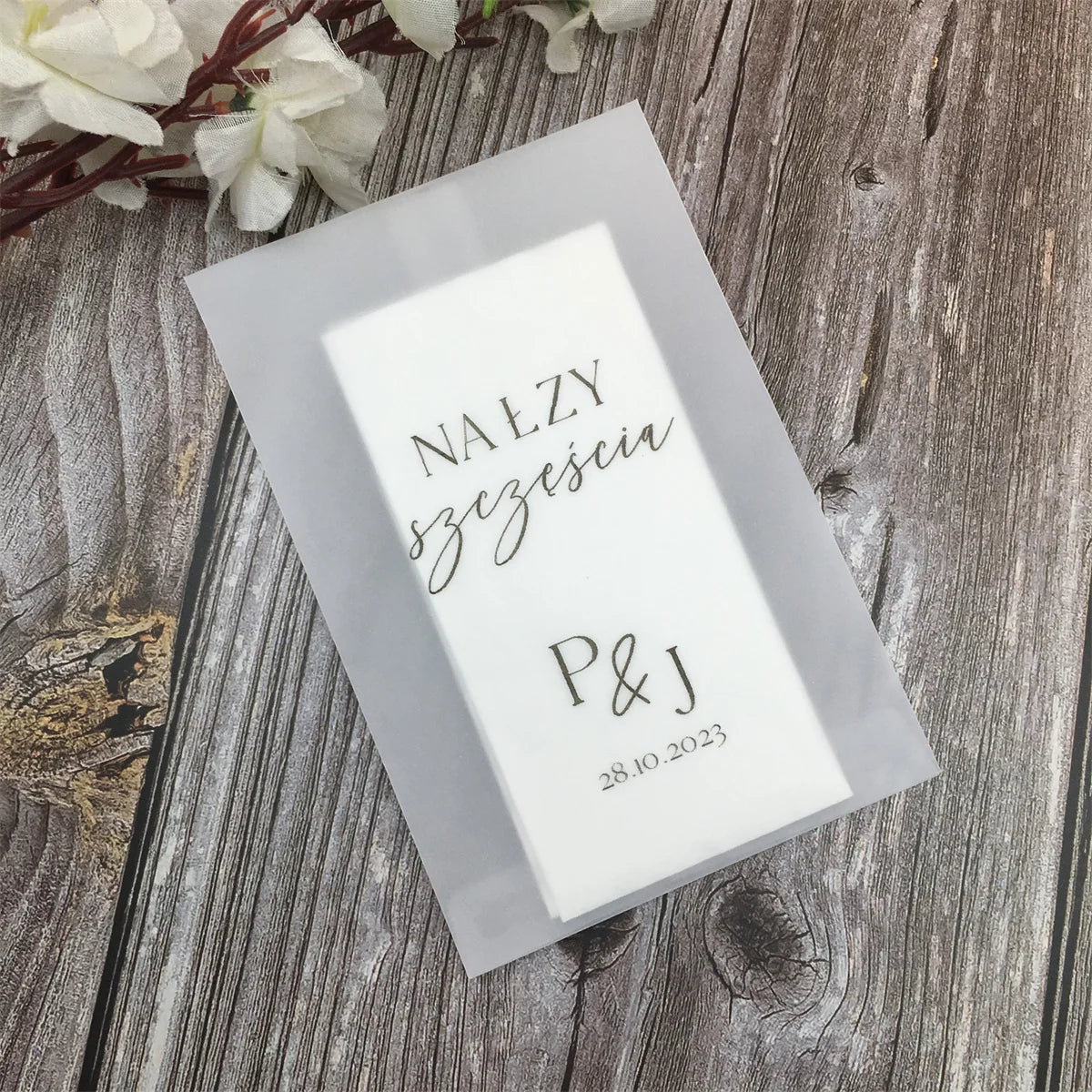 Personalised Happy Tears Wedding Tissue Packets I'm Getting Married.