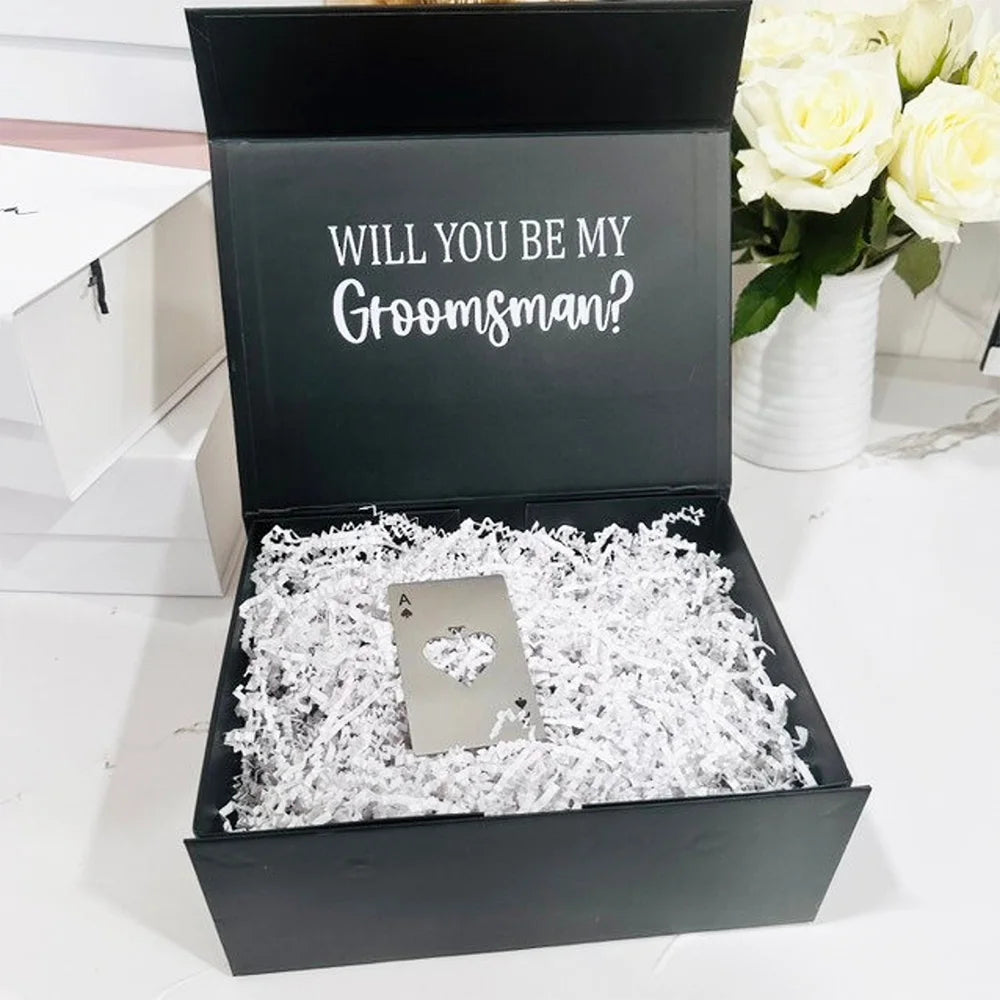 Personalised Groomsmen Wedding Proposal Gift Box I'm Getting Married.
