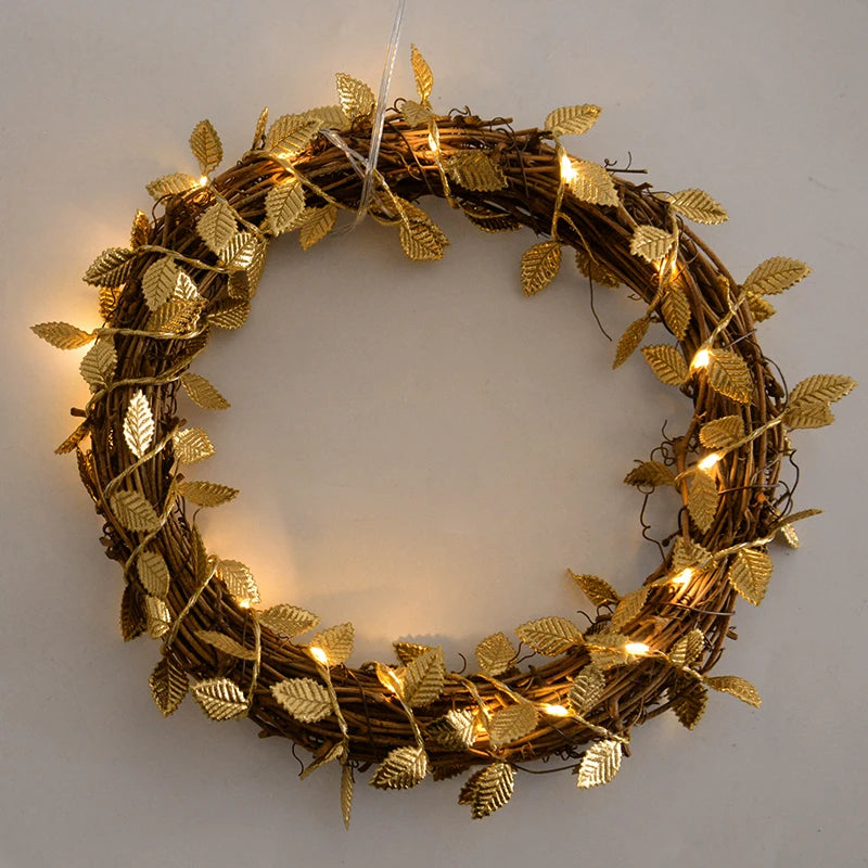 Golden Leaves Fairy Lights - Wedding Party Decor I'm Getting Married.