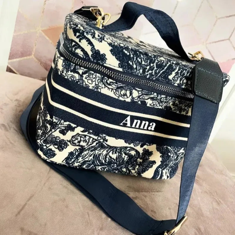 Personalised Canvas Bridesmaid Vanity Makeup Bag I'm Getting Married.