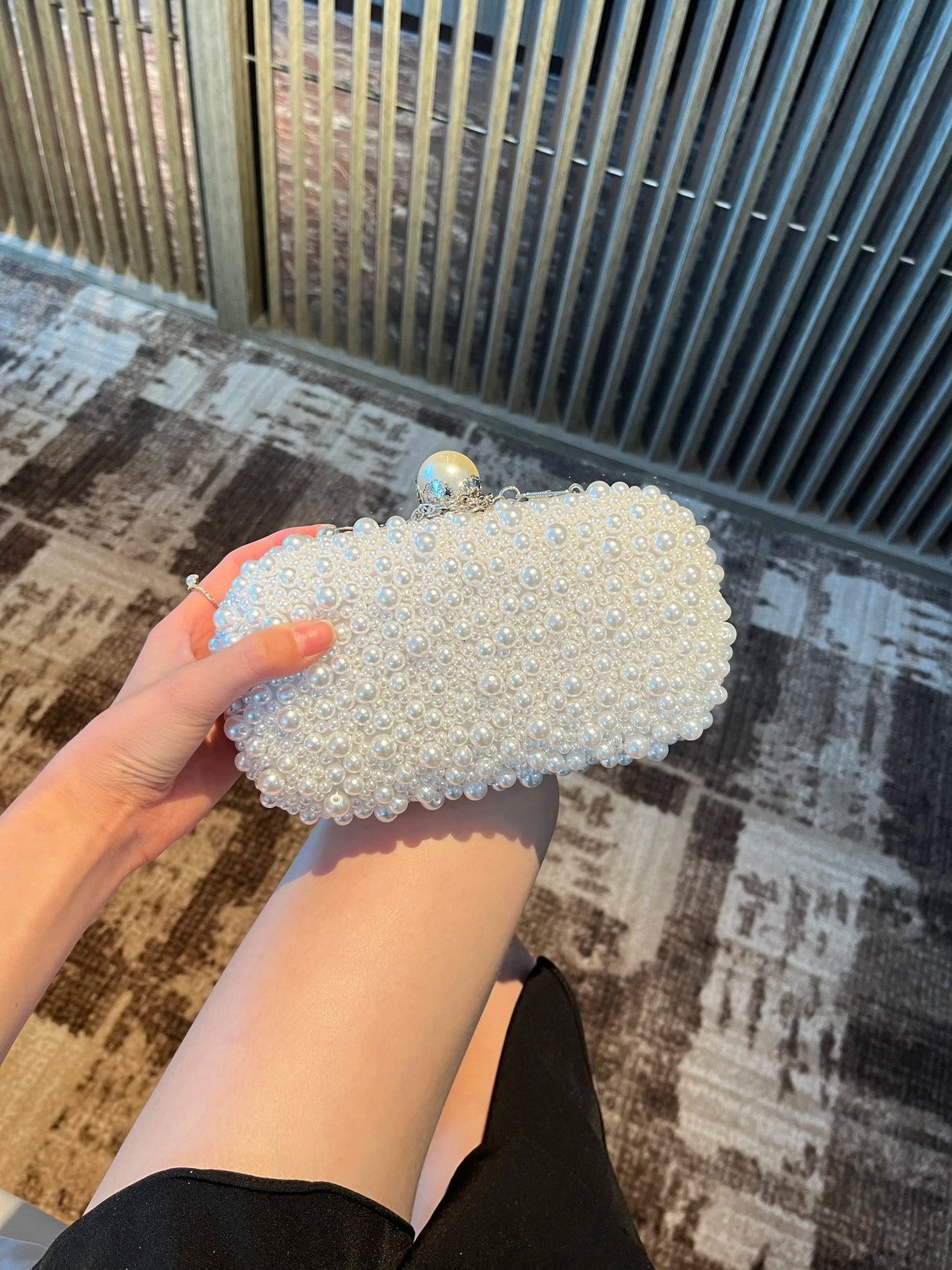 Luxury Crystal Beaded Evening Clutch Bag I'm Getting Married.