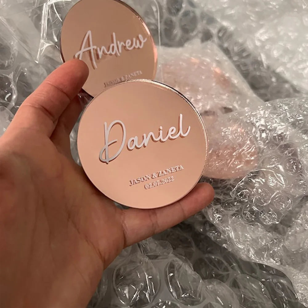 Personalised Acrylic Name Place Cards - Set of 10 I'm Getting Married.