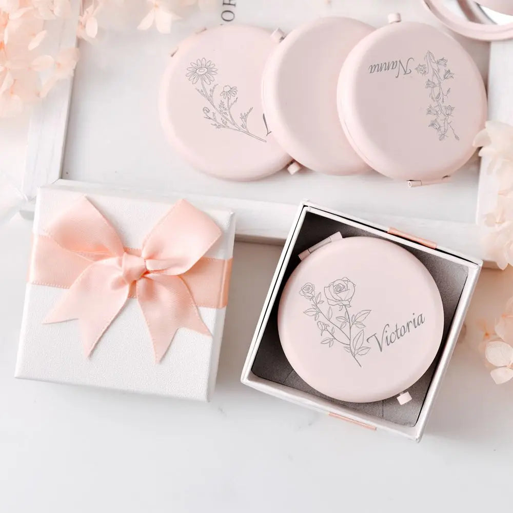 Personalised Bridal Compact Mirror I'm Getting Married.