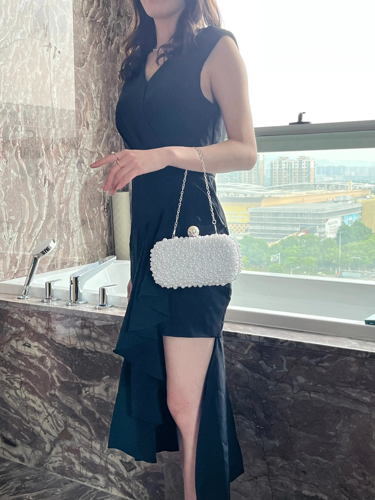 Luxury Crystal Beaded Evening Clutch Bag I'm Getting Married.