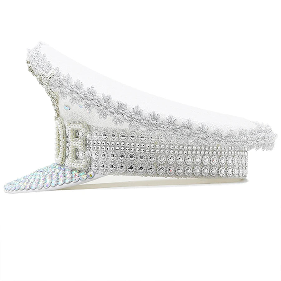 Steampunk Military Style Bride Hat for Wedding I'm Getting Married.