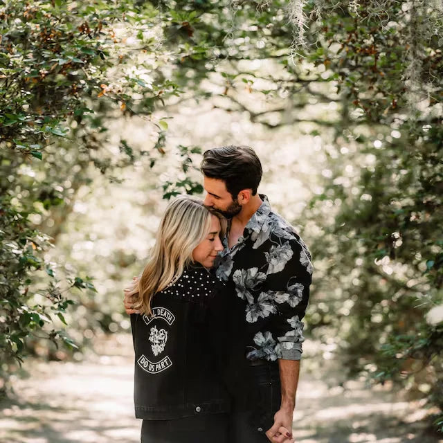 Till Death Do Us Part Wedding Denim Jackets His & Her I'm Getting Married.