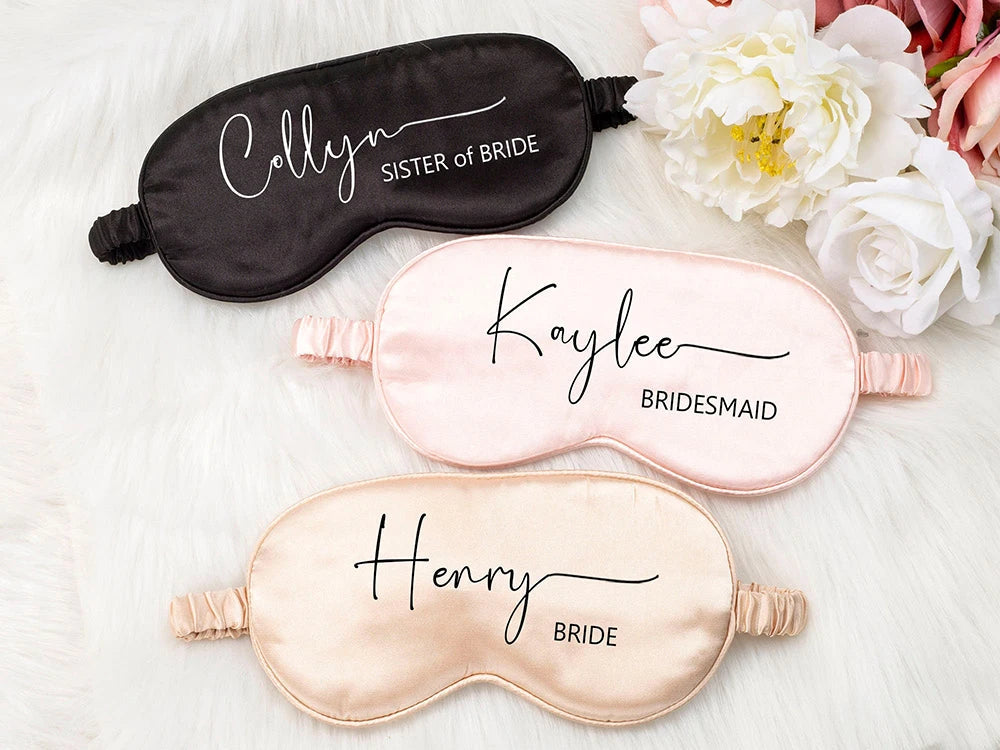 Personalised Satin Eye Mask I'm Getting Married.