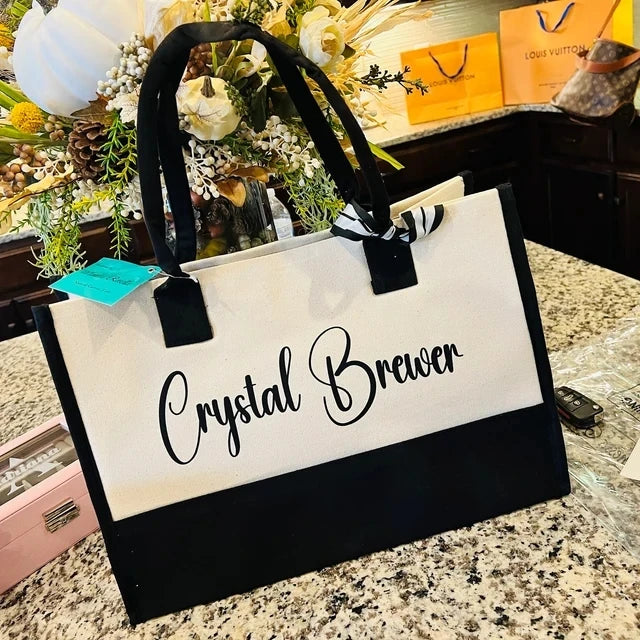 Personalised “Mrs” Hamptons Style Wedding Handbag I'm Getting Married.