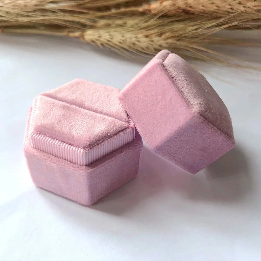 Personalised Velvet Ring Box Wedding I'm Getting Married.