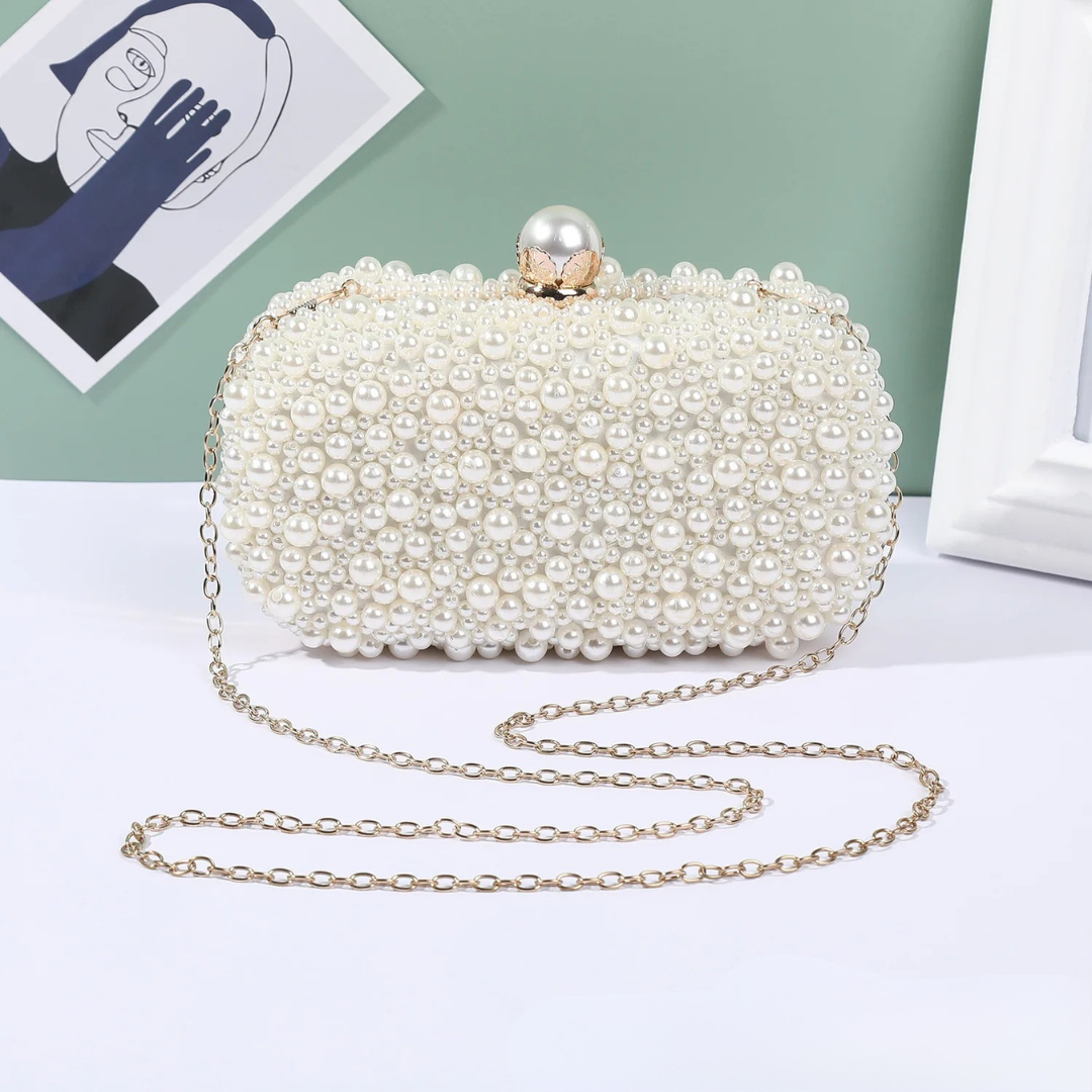 Luxury Crystal Beaded Evening Clutch Bag I'm Getting Married.