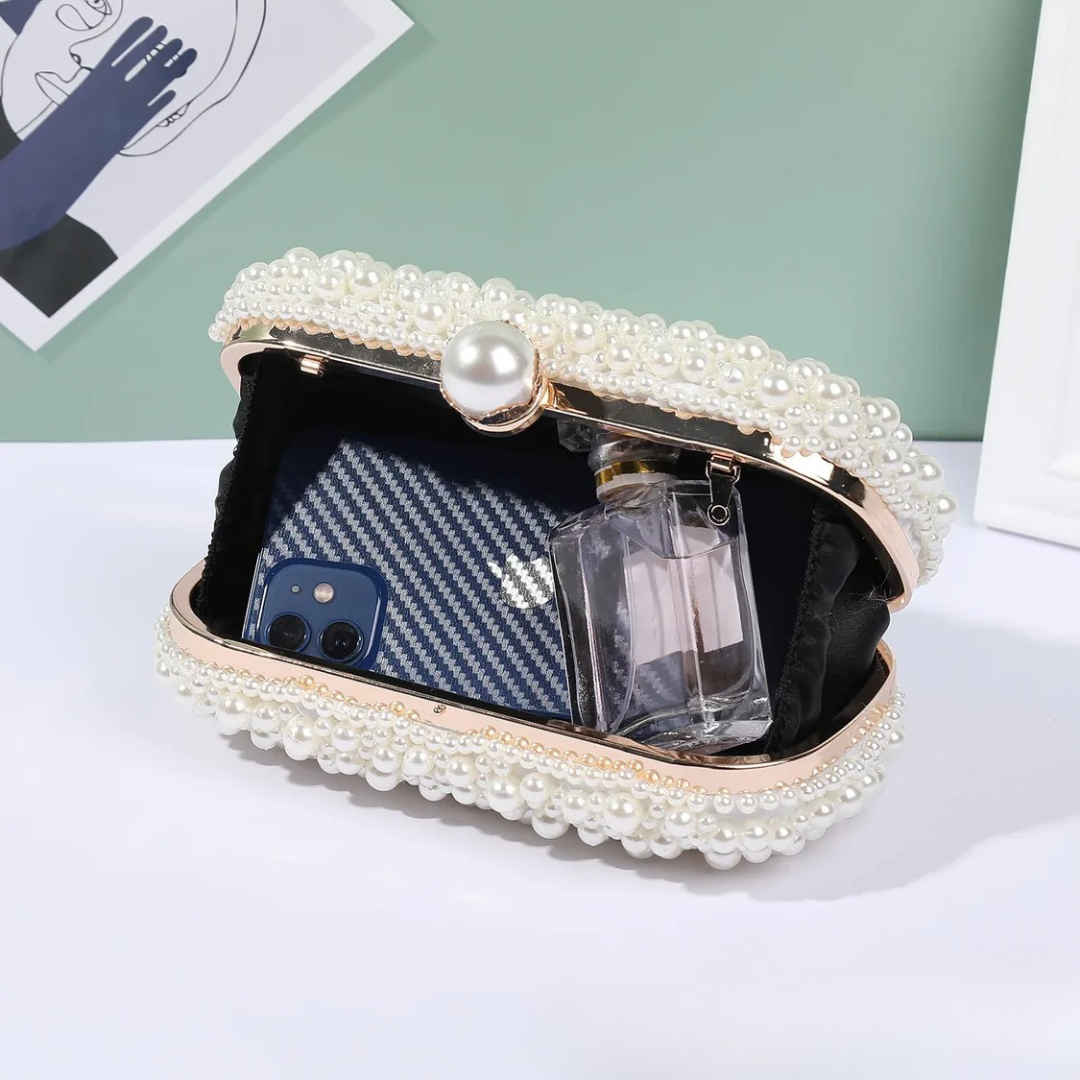 Luxury Crystal Beaded Evening Clutch Bag I'm Getting Married.