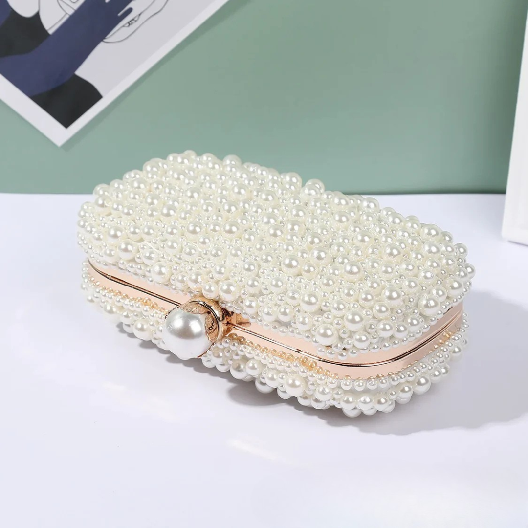 Luxury Crystal Beaded Evening Clutch Bag I'm Getting Married.