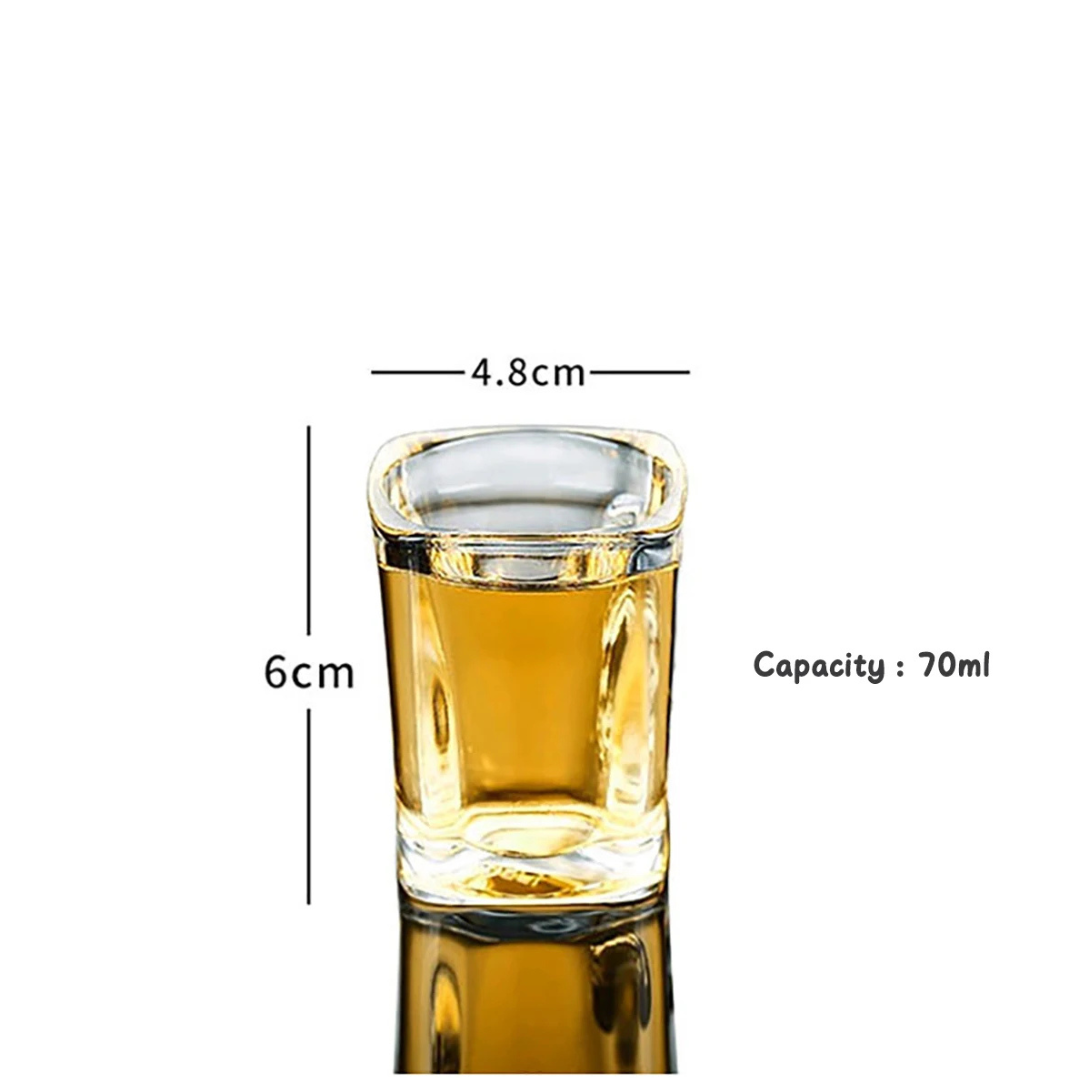 Personalised Square Shot Glasses for Wedding Day Toast I'm Getting Married.