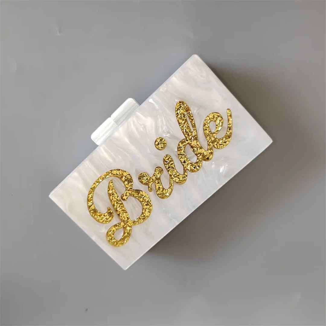 Bride Vintage Acrylic Clutch – A Bridal Statement Piece I'm Getting Married.