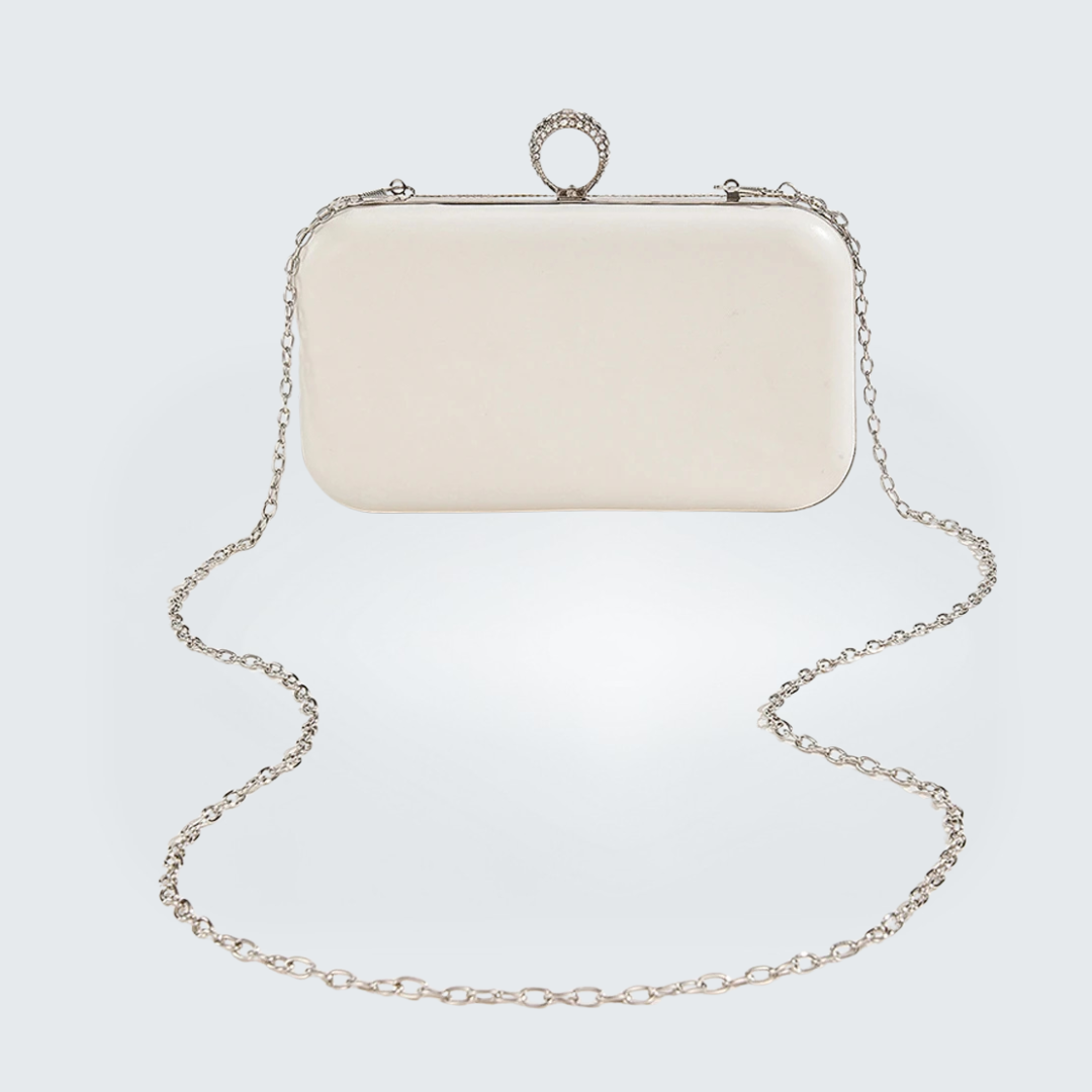 Pearl Beading Bridal Wedding Day Clutch I'm Getting Married.