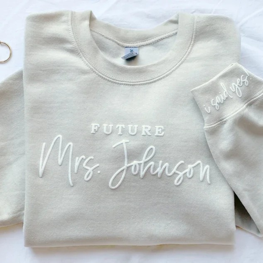 Personalised "Future Mrs" Sweatshirt I'm Getting Married.
