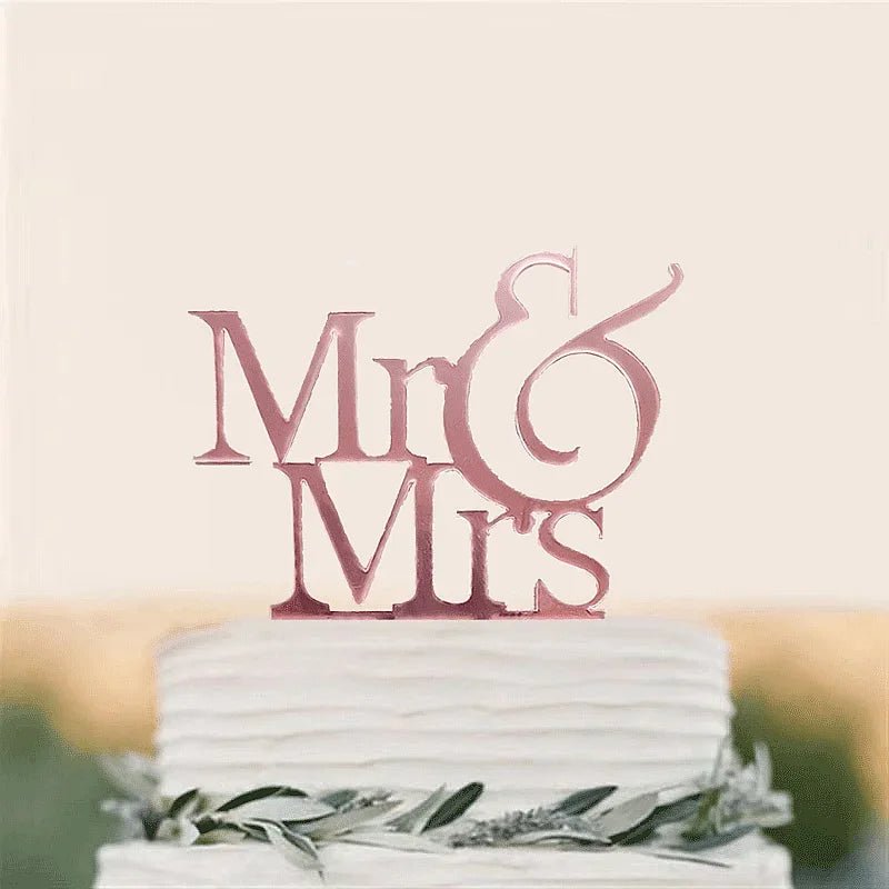 Acrylic Wedding Cake Topper Set - I'm Getting Married