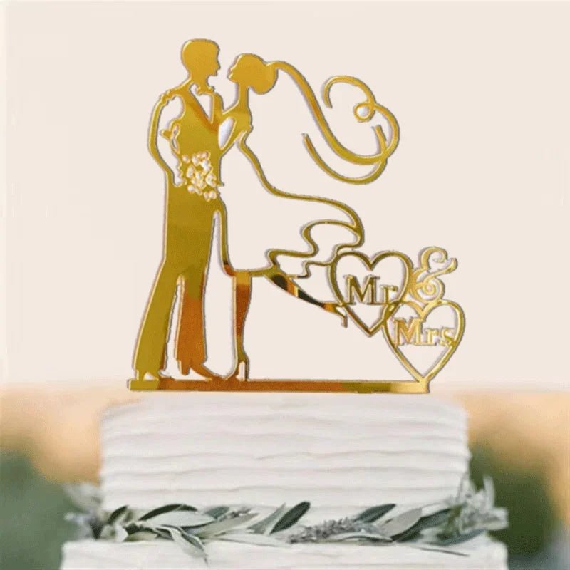 Acrylic Wedding Cake Topper Set I'm Getting Married.