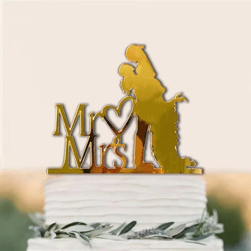 Acrylic Wedding Cake Topper Set - I'm Getting Married