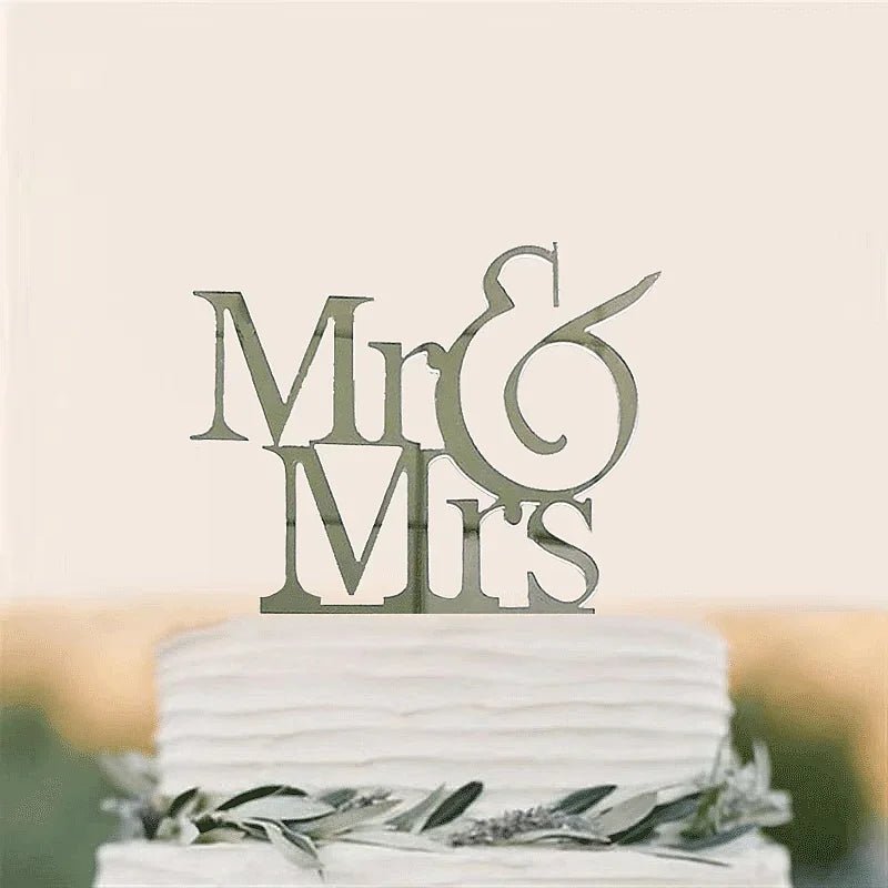 Acrylic Wedding Cake Topper Set - I'm Getting Married