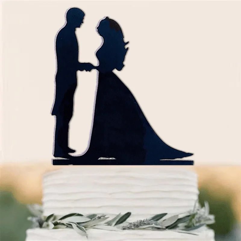 Acrylic Wedding Cake Topper Set I'm Getting Married.