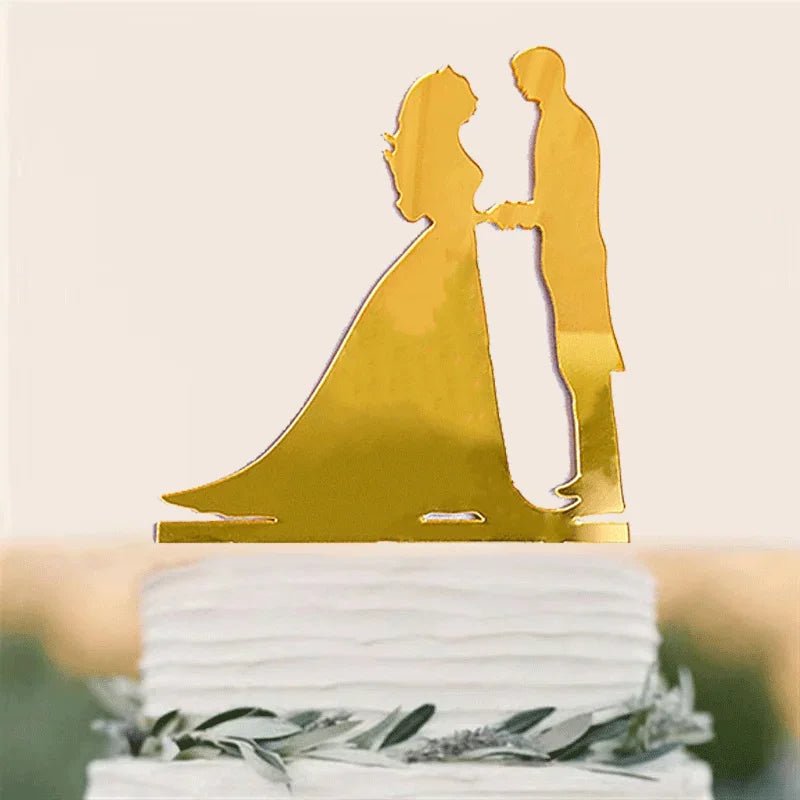 Acrylic Wedding Cake Topper Set I'm Getting Married.