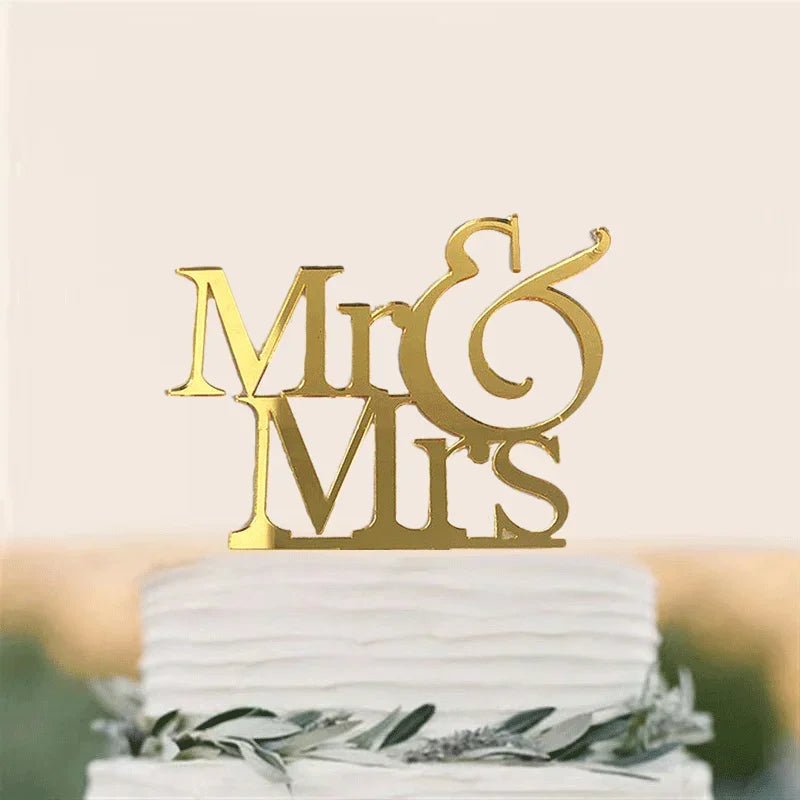 Acrylic Wedding Cake Topper Set - I'm Getting Married