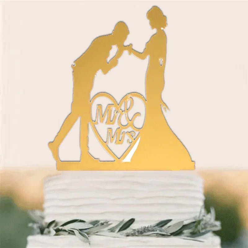 Acrylic Wedding Cake Topper Set I'm Getting Married.
