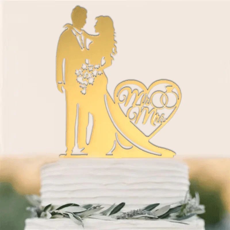 Acrylic Wedding Cake Topper Set I'm Getting Married.