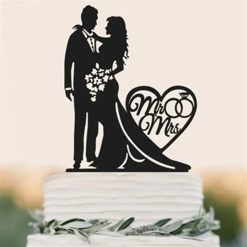 Acrylic Wedding Cake Topper Set I'm Getting Married.