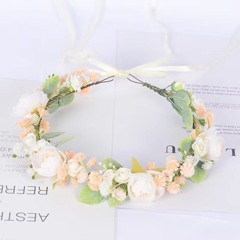 Bohemian Flower Crown Wedding Garland I'm Getting Married.
