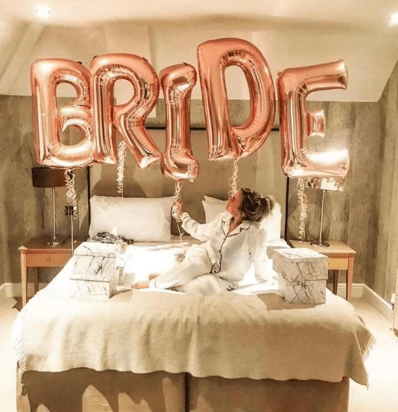 BRIDE Letters Foil Balloon I'm Getting Married.