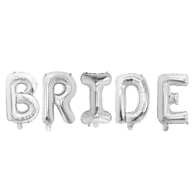 BRIDE Letters Foil Balloon I'm Getting Married.