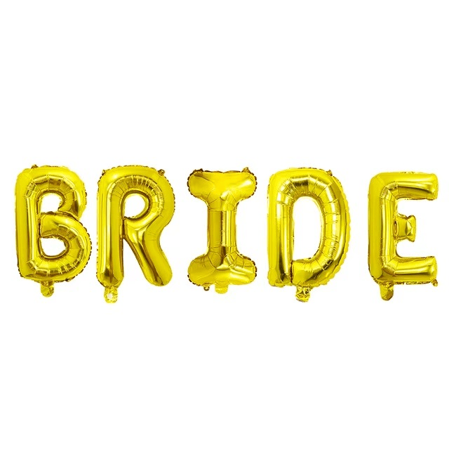 BRIDE Letters Foil Balloon I'm Getting Married.