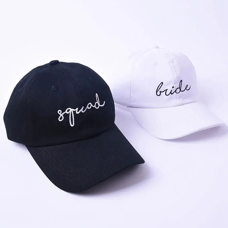 Bride Squad Embroidered Baseball Hat I'm Getting Married.