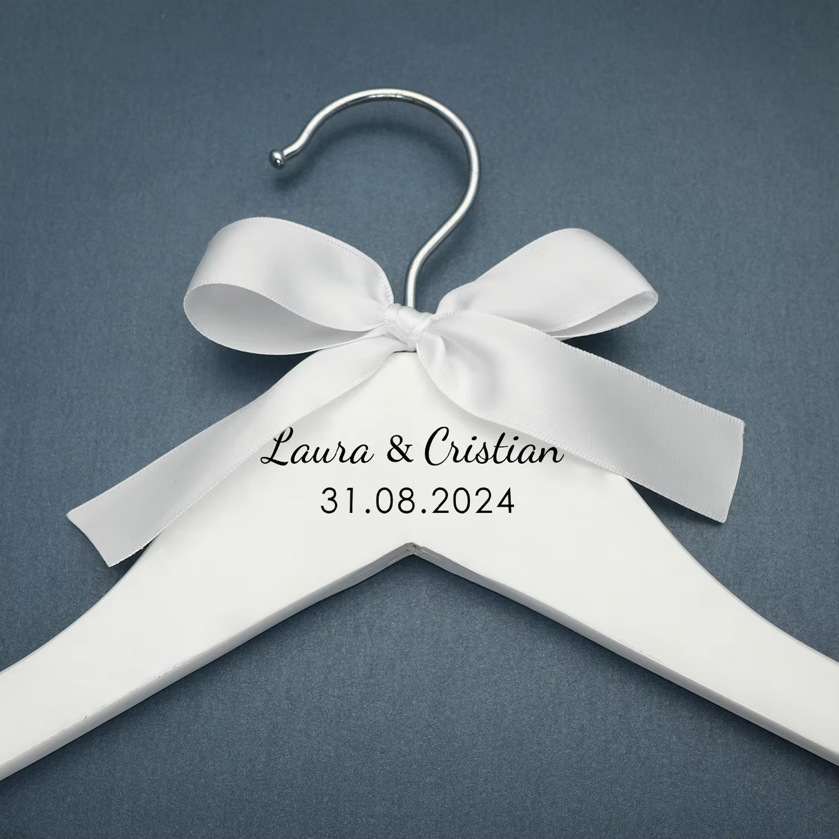 Personalised Wedding Dress Hanger with Name & Date I'm Getting Married.