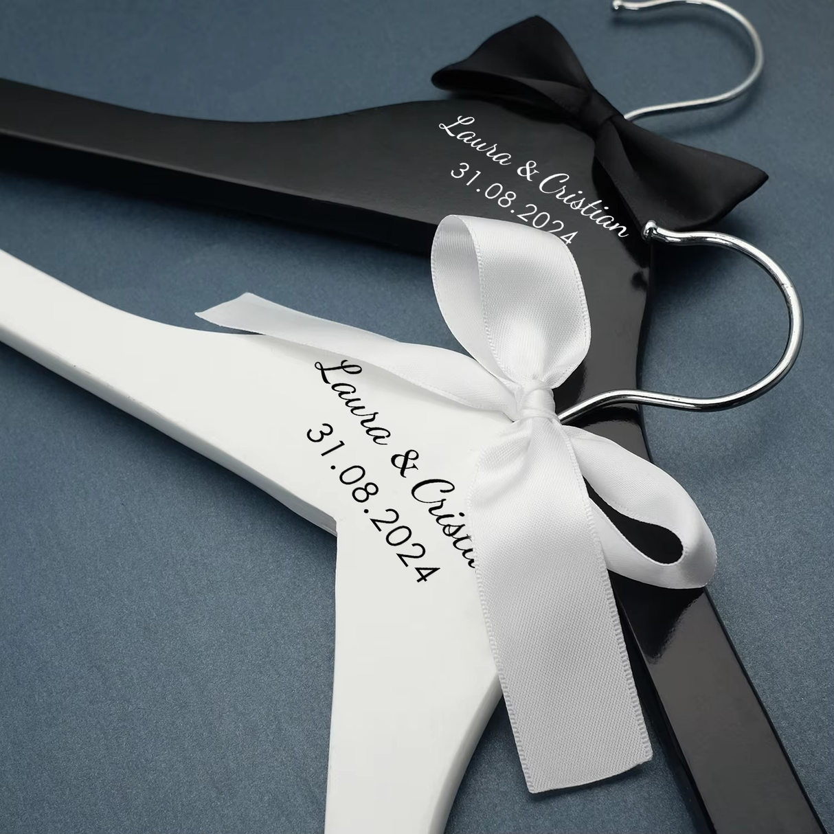 Personalised Wedding Dress Hanger with Name & Date I'm Getting Married.