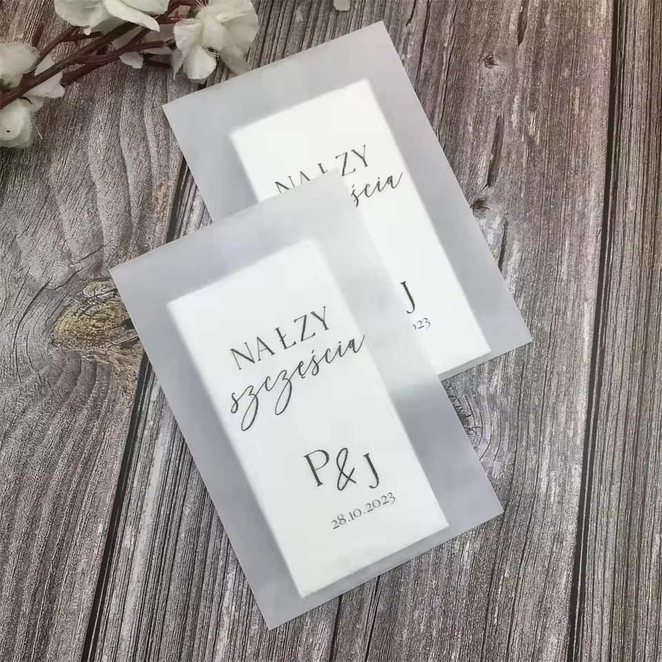 Personalised Happy Tears Wedding Tissue Packets I'm Getting Married.