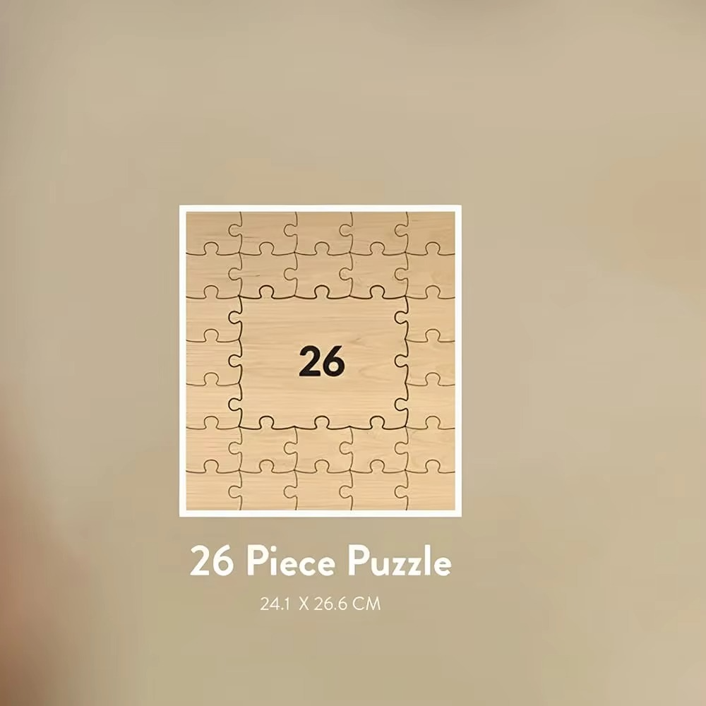 Personalised Wooden Puzzle Guest Book I'm Getting Married.