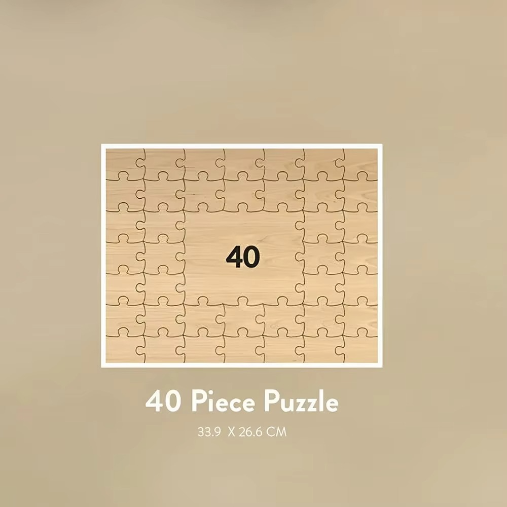 Personalised Wooden Puzzle Guest Book I'm Getting Married.