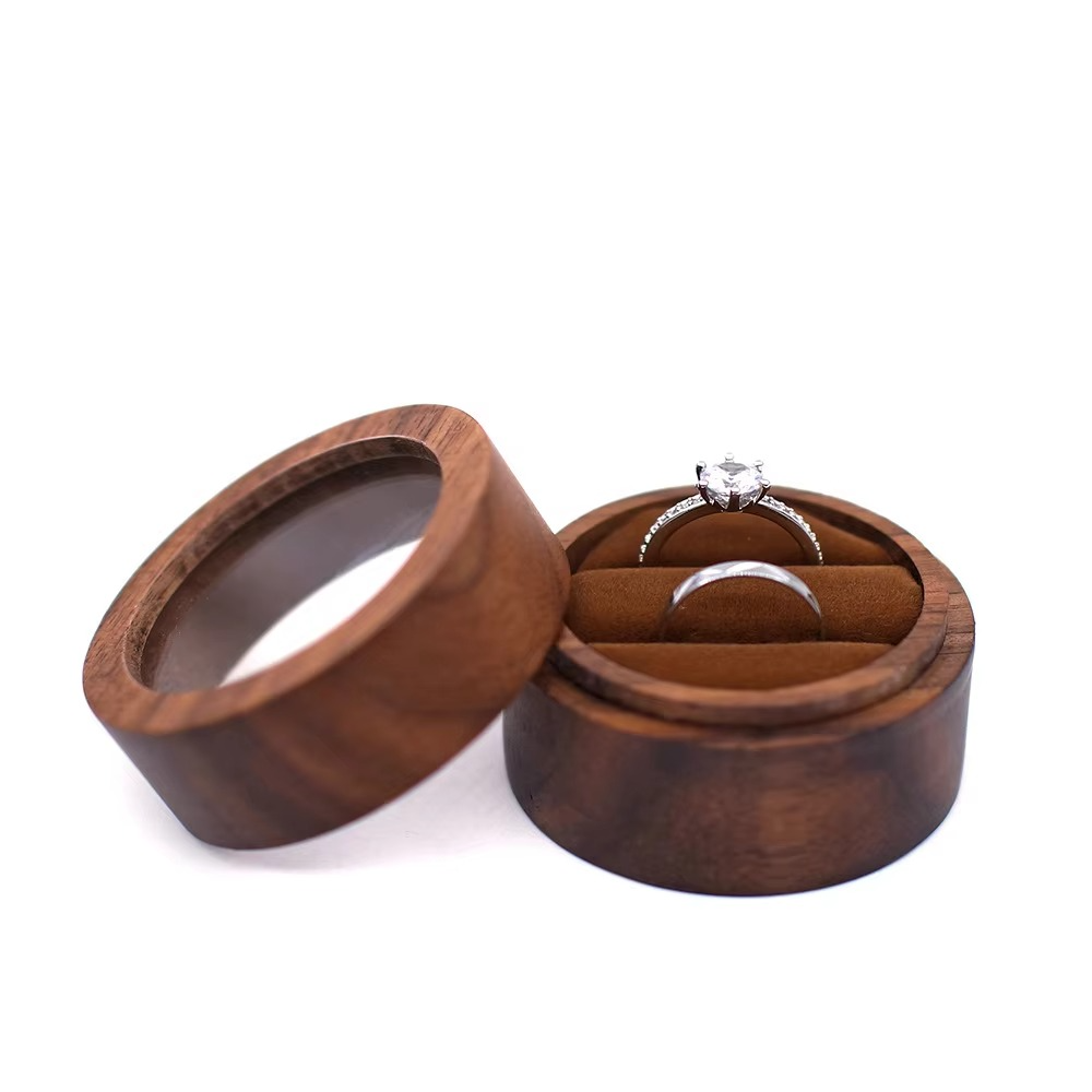 Personalised Wooden Wedding Ring Box