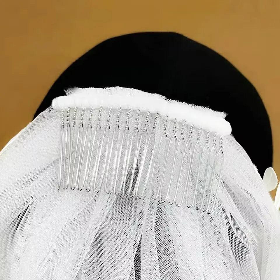 Elegant Bridal 3m Veil with Comb - White or Ivory I'm Getting Married.