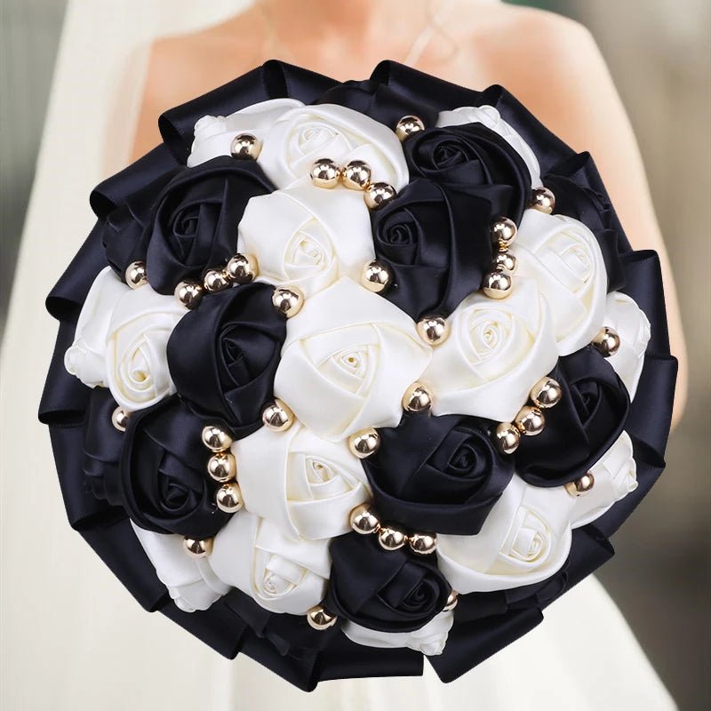 Elegant Cream Artificial Bridal Wedding Bouquet - I'm Getting Married