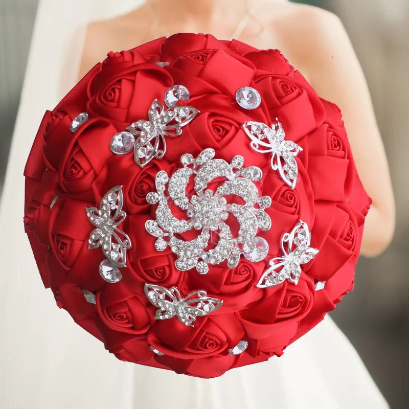 Elegant Cream Artificial Bridal Wedding Bouquet - I'm Getting Married